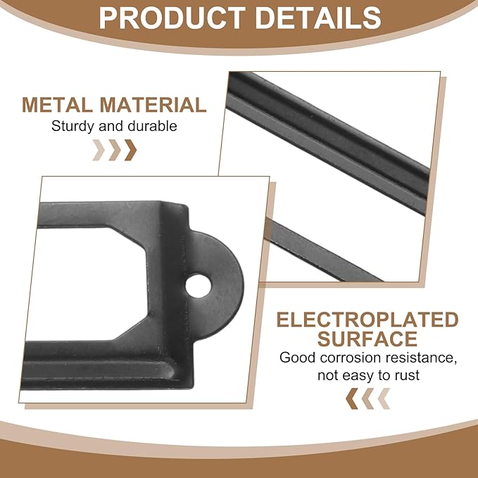 PATIKIL 60x17mm Metal Label Holders - Image 4
