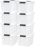 IRIS USA 21 Qt Stackable Plastic Storage Bins by IRISUSA