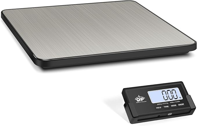 QP Shipping Scale, 440 lb/0.35 oz High Accuracy Digital Postal Scale, Postage by QP