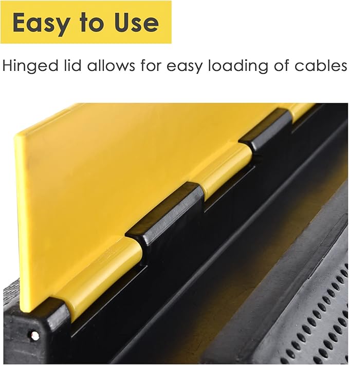 Yescom Cable Ramp Protector 1 Channel Garden Hose Protecitive 22000 Lbs Load - Image 5