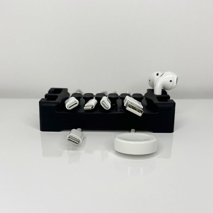 DeskBrick 2PK – Patented Non-Slip Steel-Weighted Desk Organizers & Cable - Image 3