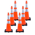 6 Pack 28 Inch Orange Traffic Cones by OranclUS