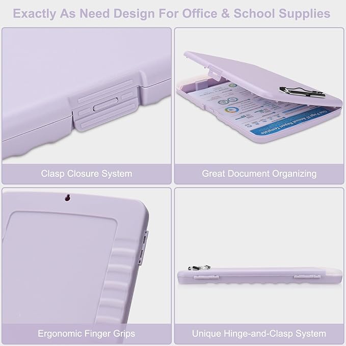 SFLHHDM Purple Clipboard, Clip Board 8.5x11, Teacher Clipboards - Image 4