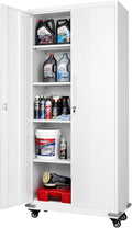 VEVOR Metal Storage Cabinet, 72.6 in Rolling Steel Garage Cabinet by VEVOR