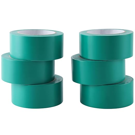 Lichamp 6 Rolls Vinyl Tape, Premium Safety Marking and Traffic Floor Marking by Lichamp