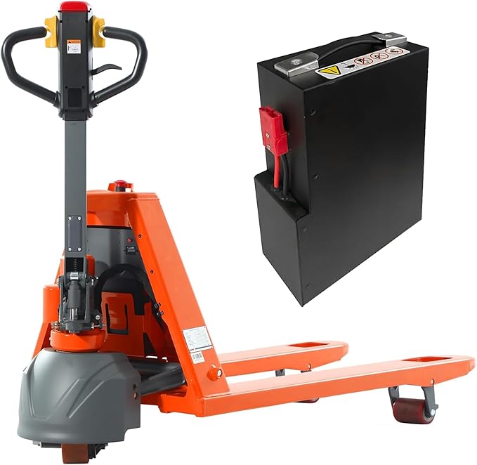 Full Electric Pallet Jack 3300Lbs Capacity, Lithium Powered Pallet Truck 48" by TTORYCARRIER