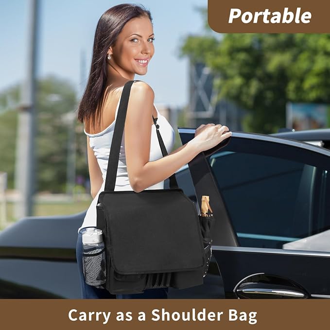 Car Front Seat Organizer for Paperwork File Laptop Mobile Office - Image 6