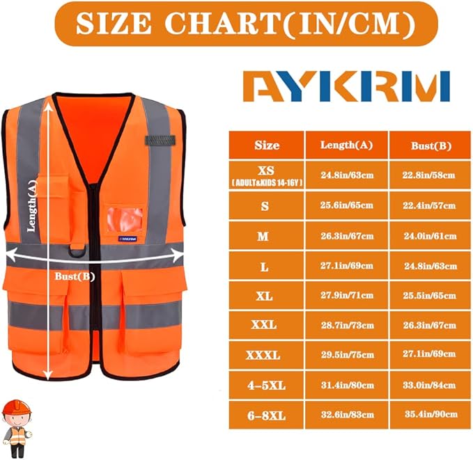 A-SAFETY High Visibility Reflective Safety Vest Customize Logo - Image 2