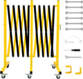 Industrial Expandable Barricade Gate, 16.4 Ft Retractable Traffic Fence by Unknown