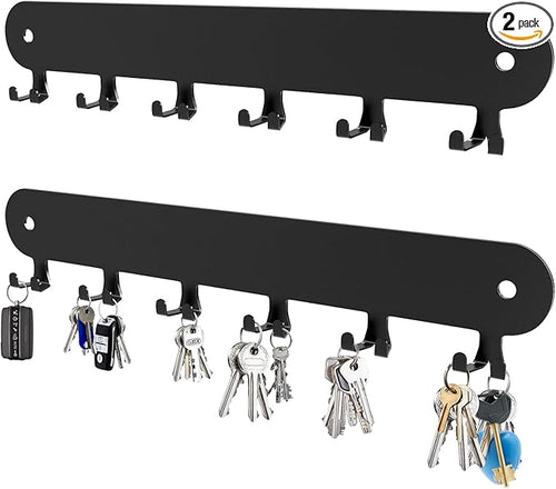 2 Pack Key Holder for Wall, Key Hooks, Key Holder Wall Mount Self Adhesive by Suzurana