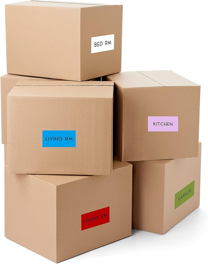 Marspark 600 Pieces Colored Labels Stickers 2" x 4" Large Color Coded Labels - Image 5