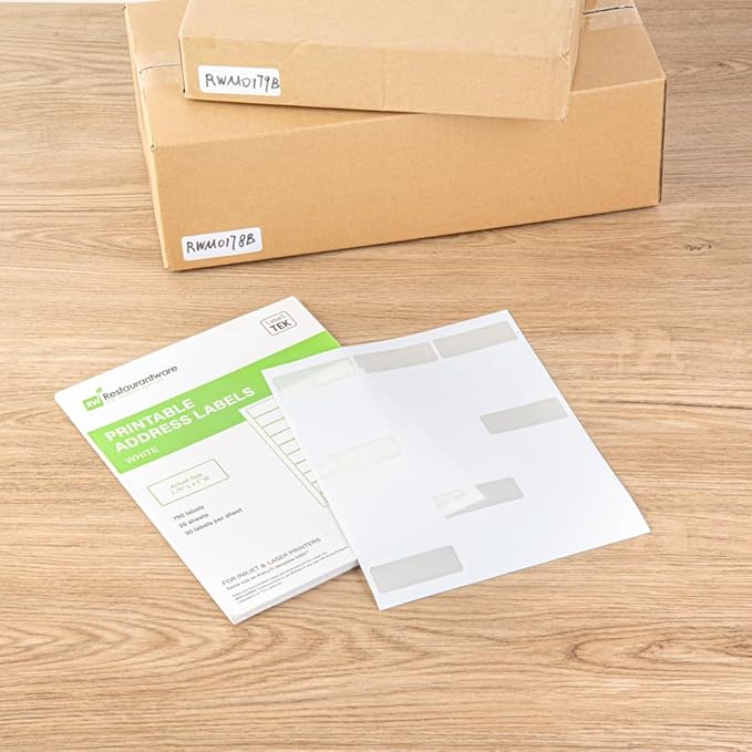 Restaurantware Label Tek 2.6 x 1 Inch Packaging Stickers 750 Premium Shipping - Image 4