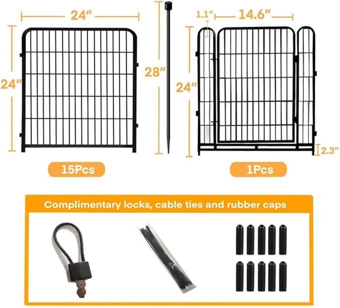 24 in Decorative Garden Fence - Image 4