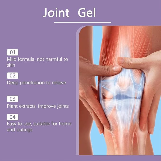 2 PCS Soothing Relief Massage Gel, Joint Gel Purple Gel Cooling Soothing Knees - Image 3
