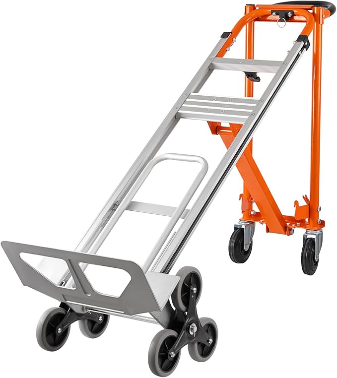 3in1 Aluminum Hand Truck 880 lb Capacity, Stair Climbing Cart Utility Cart - Image 8