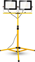 20000 Lumen Work Lights with Stand, 200W Dual Head LED Work Light, Waterproof by Stanlips