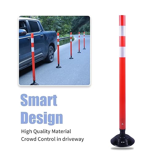 BESEA 8PCS 48" Traffic Delineator Posts - Image 5