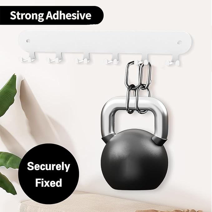 2 Pack Key Holder for Wall, Key Hooks, Key Holder Wall Mount Self Adhesive - Image 4