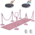 kaiyomi 6Pcs Stanchions Posts Velvet Ropes by KaiyomiCrowdControlSeries