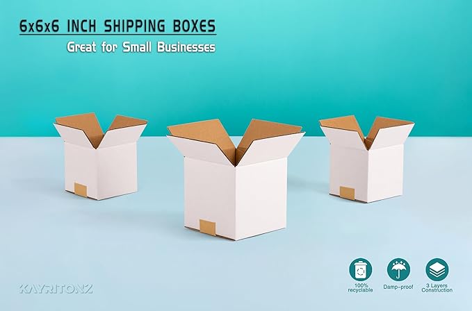6x6x6 inch Small Shipping Boxes, Gifts Wrapping, 25 Pack - Image 9