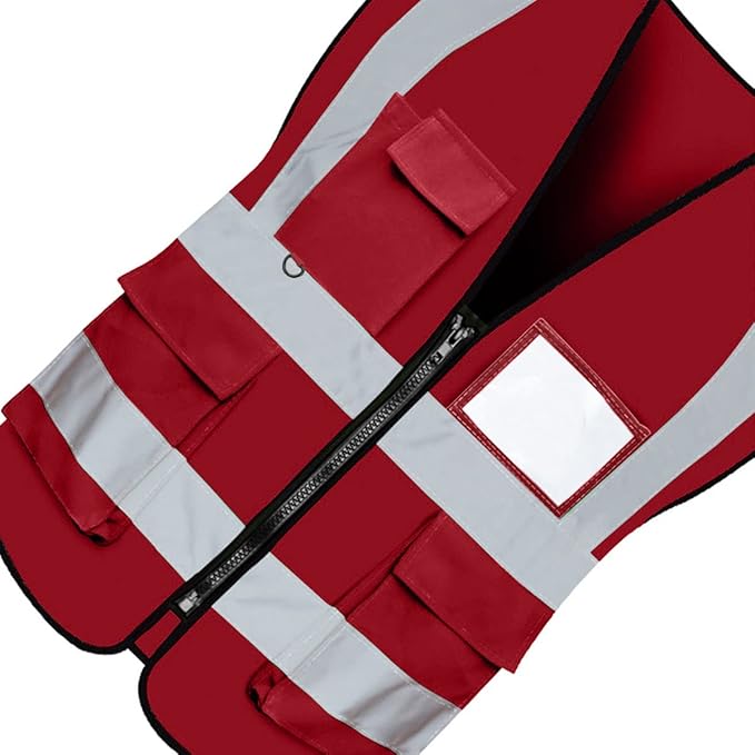 BeautyWill Custom Logo Safety Vest Class2 High Visibility Reflective Vest - Image 6