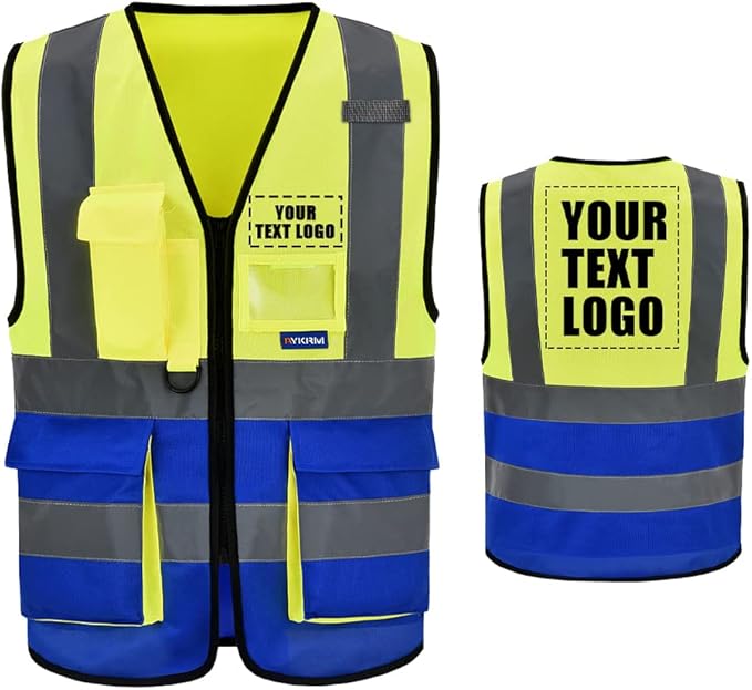 A-SAFETY High Visibility Reflective Safety Vest Customize Logo by A-SAFETY