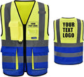 A-SAFETY High Visibility Reflective Safety Vest Customize Logo by A-SAFETY