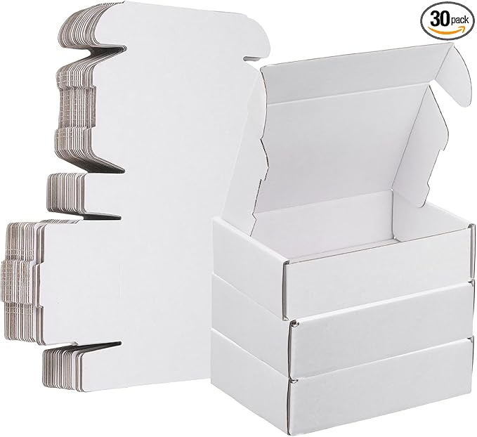 PATIKIL 6 x 4 x 1.6 Inch Shipping Boxes, 30 Pack Color Corrugated Cardboard Box by PATIKIL