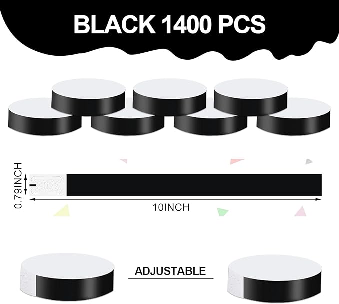 REHALY 1400 Pcs Neon Wristbands - Image 2