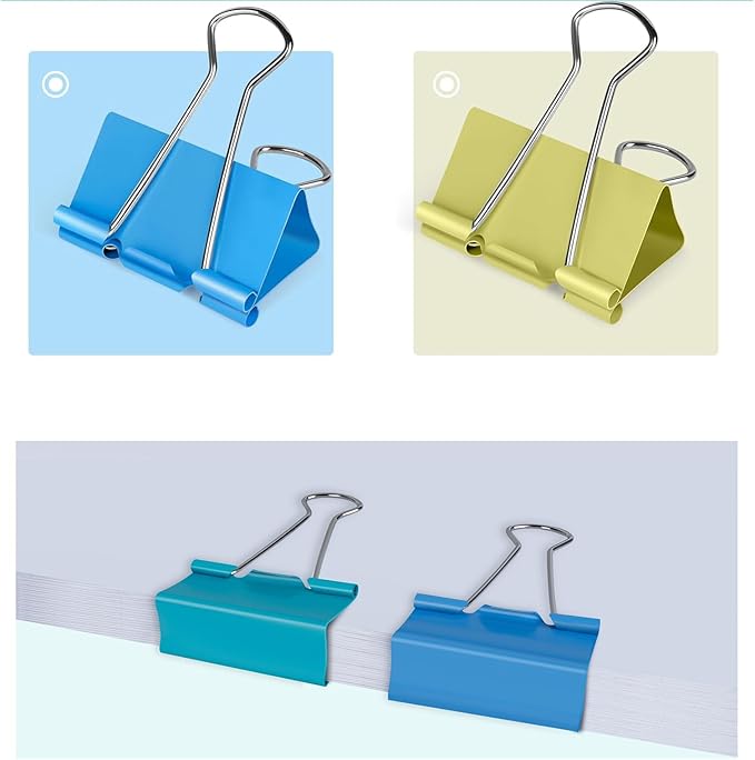Ufmarine Large Binder Clips 1.6 inch Length, - Image 8