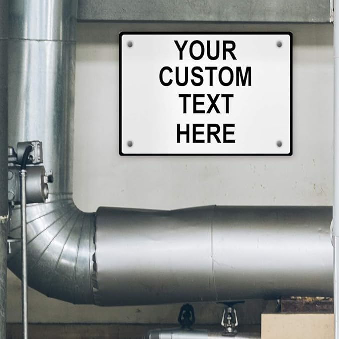 Aluminum Weatherproof Metal Sign Multiple Sizes Custom Personalized Text Here - Image 4