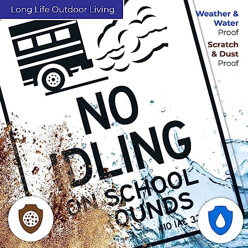 No Idling On School Grounds 410 IAC 33-4-2 Sign, - Image 5