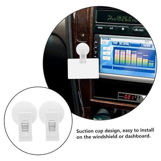 Mikinona 1pair Car Clip Memo Holder Cup Glasses and Document Organizer Car - Image 6