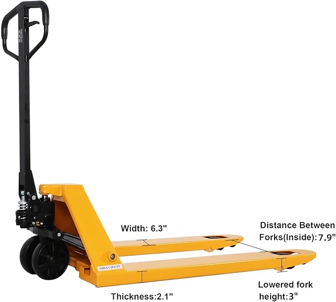 Apollo Pallet Jack Manual Pallet Truck Standard Duty Hand Trucks 5500 Lb. - Image 3
