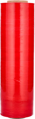 PSBM Red Stretch Wrap, 1 Pack, 15 Inch x 1500 Feet, 80 Gauge, Plastic Cling by PackagingSuppliesbymail