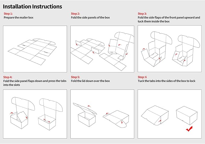 HORLIMER 7x5x4 inches Shipping Boxes Set of 50 - Image 8