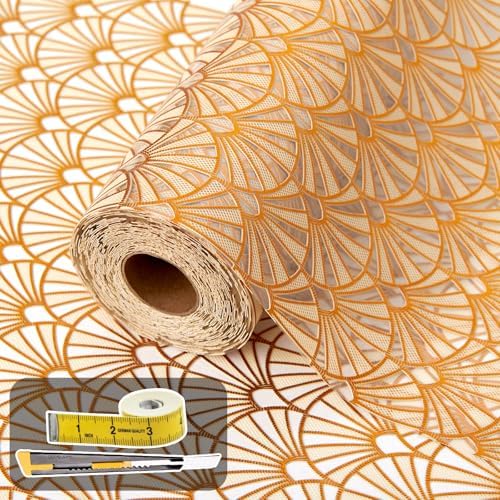 3D Drawer and Shelf Liner for Kitchen Cabinet: 17 in X 20 Ft Shelf Paper by Kimhan