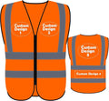 BeautyWill Custom Safety Vest Customized Logo Class 2 High Visibility by BeautyWill
