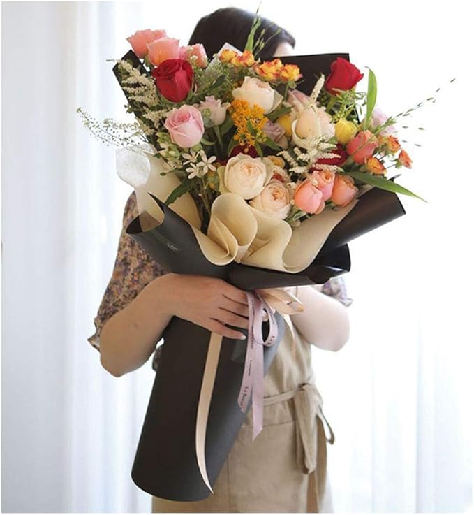 FWSA WRAPS Waterproof Floral Wrapping Paper Roll Bouquet Gift Packaging - Image 4