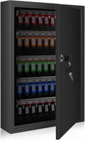 SHANTRA Key Box Cabinet, Wall Mount 100 Position Metal Locking Key Cabinet by SHANTRA