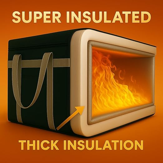 musbus Insulated Food Delivery Bag Cooler Bags Keep Food Warm Catering Therma - Image 5