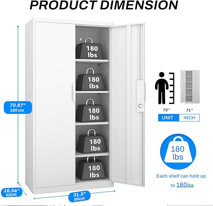 Metal Garage Storage Cabinet - Image 3