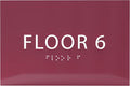 6" X4" Floor 6 Sign by ADACentralSigns