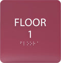 6" X6" Floor 1 Sign by ADACentralSigns