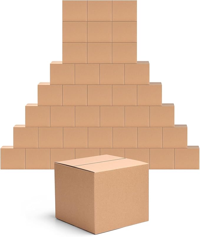 EdenseeLake 40 Pack 7x7x6 inches Shipping Boxes Small Cardboard Boxes by Edenseelake