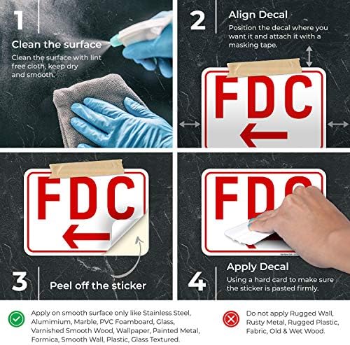 FDC Left Arrow Sign, - Image 3