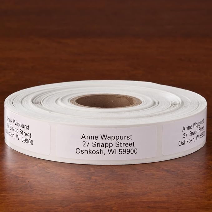 Custom Self-Stick Address Labels, Classic White, Roll of 1000 - Image 2