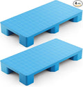 4 Pcs Plastic Pallet for Basement Storage Easy Stack Lightweight Floor Pallet by Vercraft