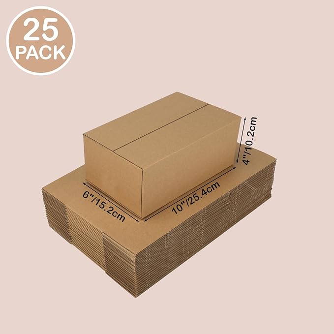 EdenseeLake 10x6x4 inches Shipping Boxes Small Cardboard Boxes - Image 2