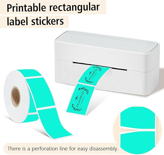1x2 Inch Thermal Labels, Waterproof Removable Blank Stickers - Image 2